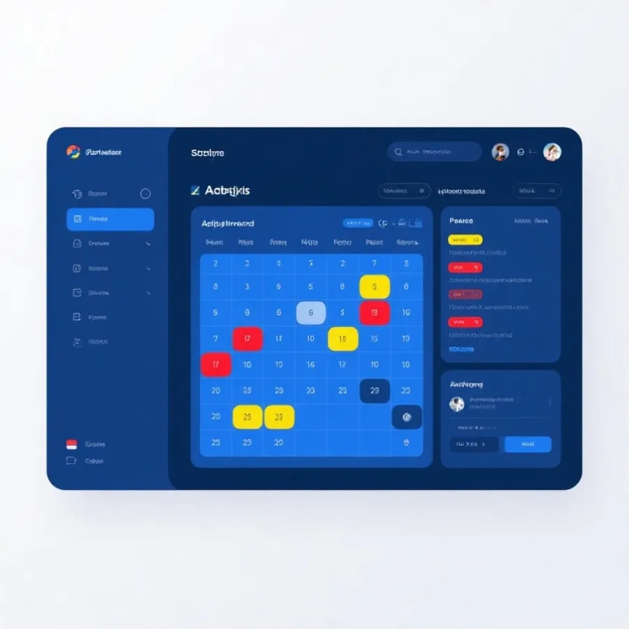 賽程表與數據介面示意圖